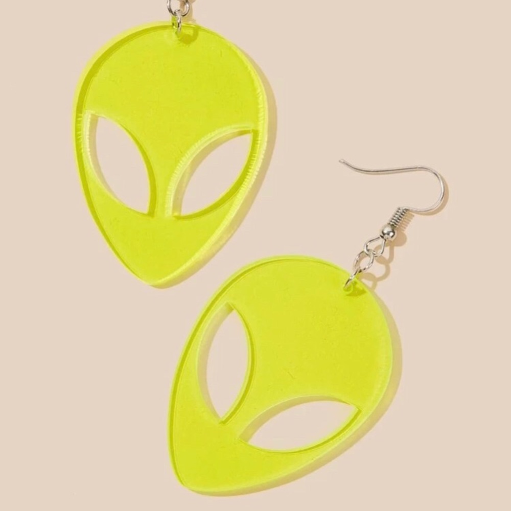 Alien earrings